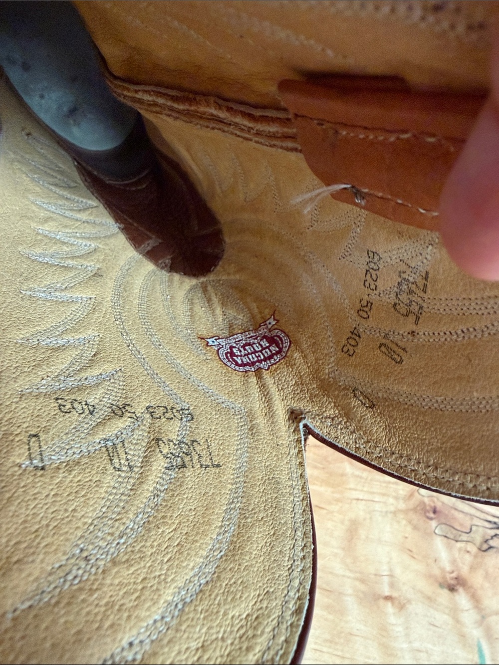 Vintage Nocona Cognac Western Leather Cowboy Boots - Picture 12 of 12